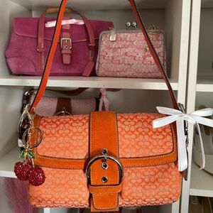 Orange y2k Coach SoHo Shoulder Bag ☁️🍊